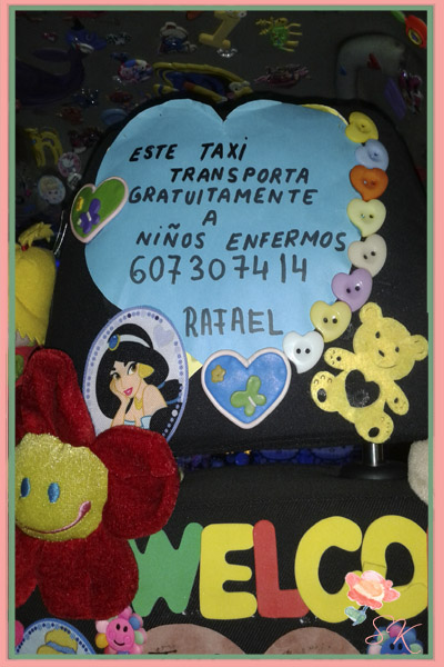 Datos de contacto de Rafael, el taxista de los niños enfermos.