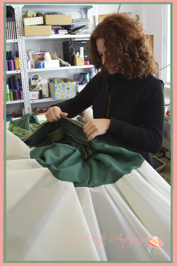 Agüi en el taller de Ángeles Verano