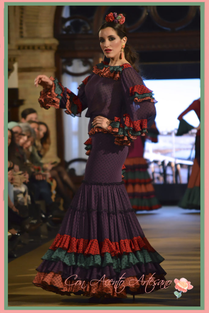 Traje de flamenca de El Ajolí en We Love Flamenco 2017
