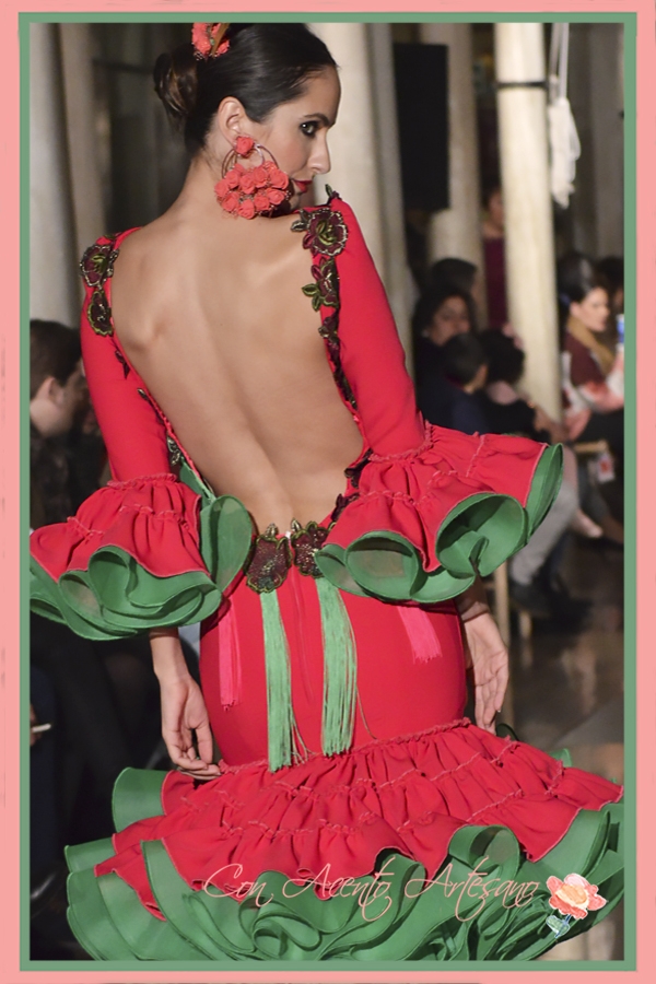 Traje Flamenca GENERICO Vestido Sirena De Encaje Traje Flamenca Mujer