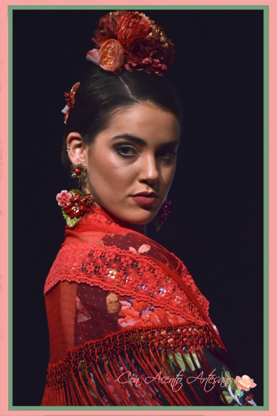 Detalles de las mangas flamencas de Cinta Coronel