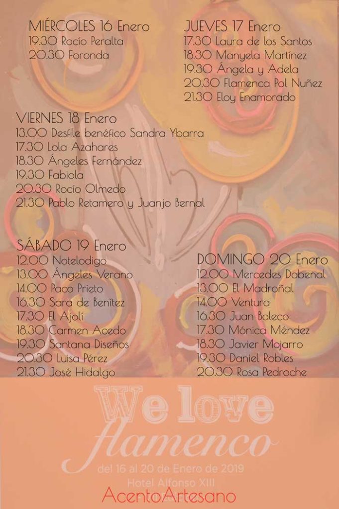 Programa We Love Flamenco 2019