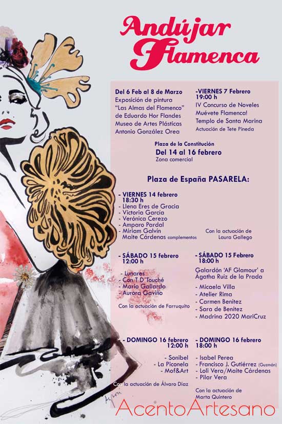 Programa de desfiles de Andújar Flamenca 2020