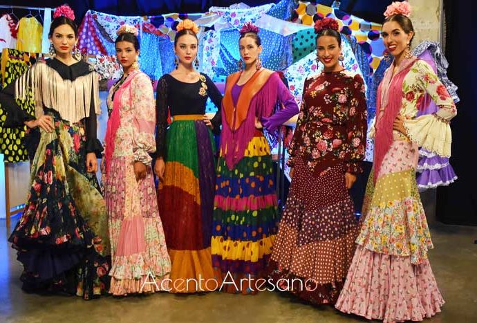 Estilo Marisol de Antonio Gutiérrez y Patchwork flamenco o Almazuelas de El Ajolí en Aguja Flamenca